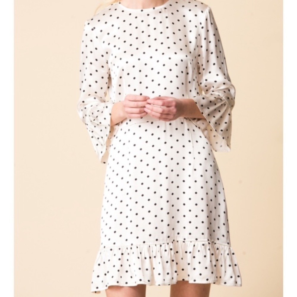 GANNI LECLAIR SATIN DRESS